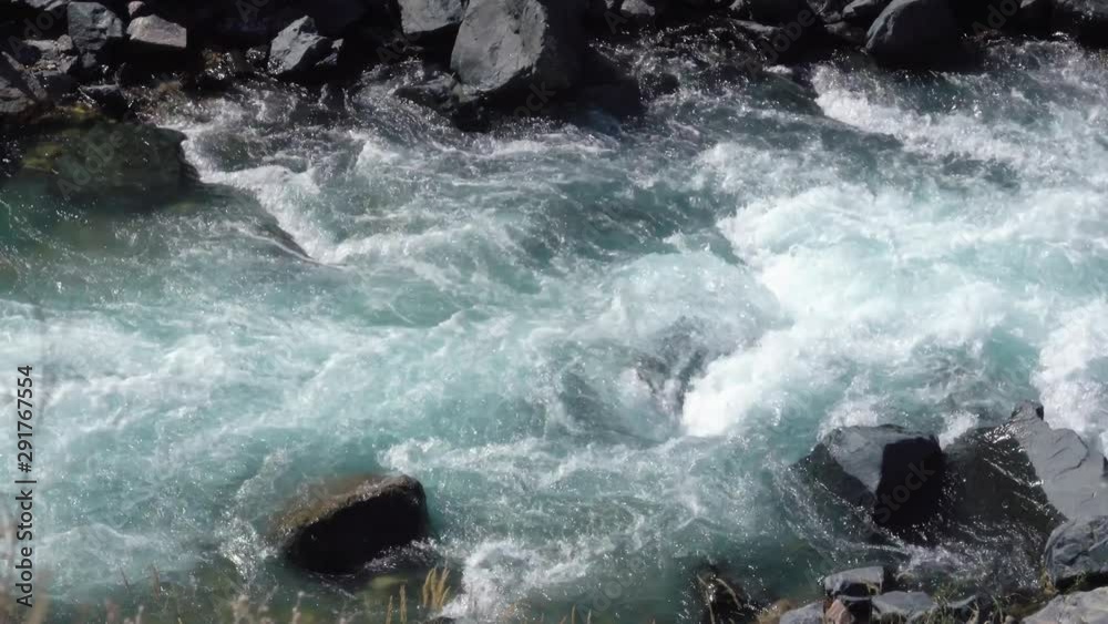 Bubbling Big Mountain River. Bubbling Big Mountain River.