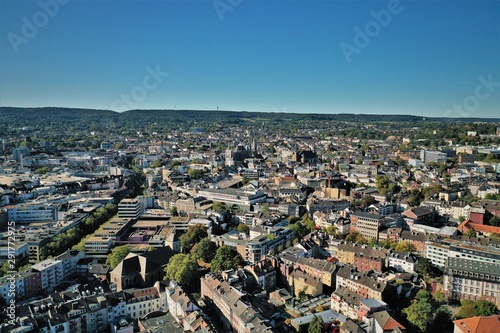 Fototapeta Naklejka Na Ścianę i Meble -  Aachen Panorama Luftaufnahmen