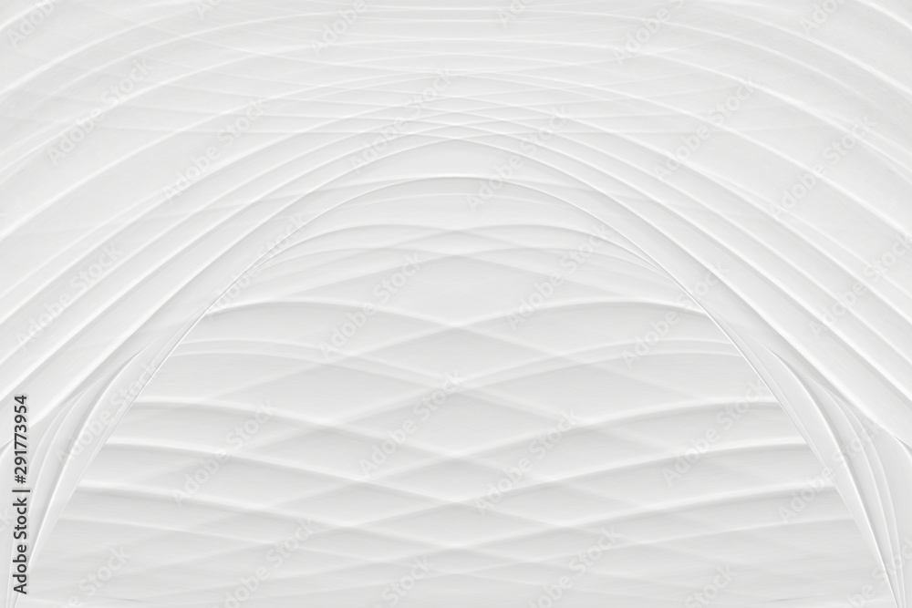 Naklejka premium White background 3 d with elements of waves in a fantastic abstract design, the texture of the lines in a modern style for wallpaper. Light gray template for wedding ceremony or business presentation.