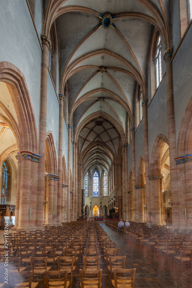 Colmar, France - 09 16 2019: Saint Martin's Collegiate Church