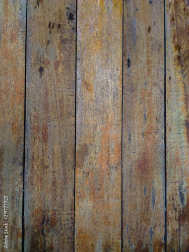 The texture of wood planks commonly used for benches or floors.