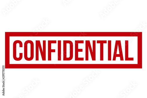 Confidential Stamp Seal Vector Illustration photo