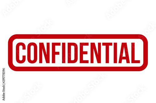 Confidential Rubber Stamp Vector Illustration photo