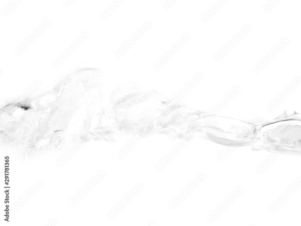 Water splash wave on white background Water splash wave on white background