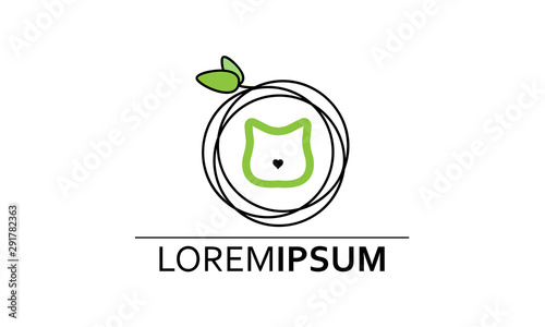Veterinary Petshop Pet Logo Cat