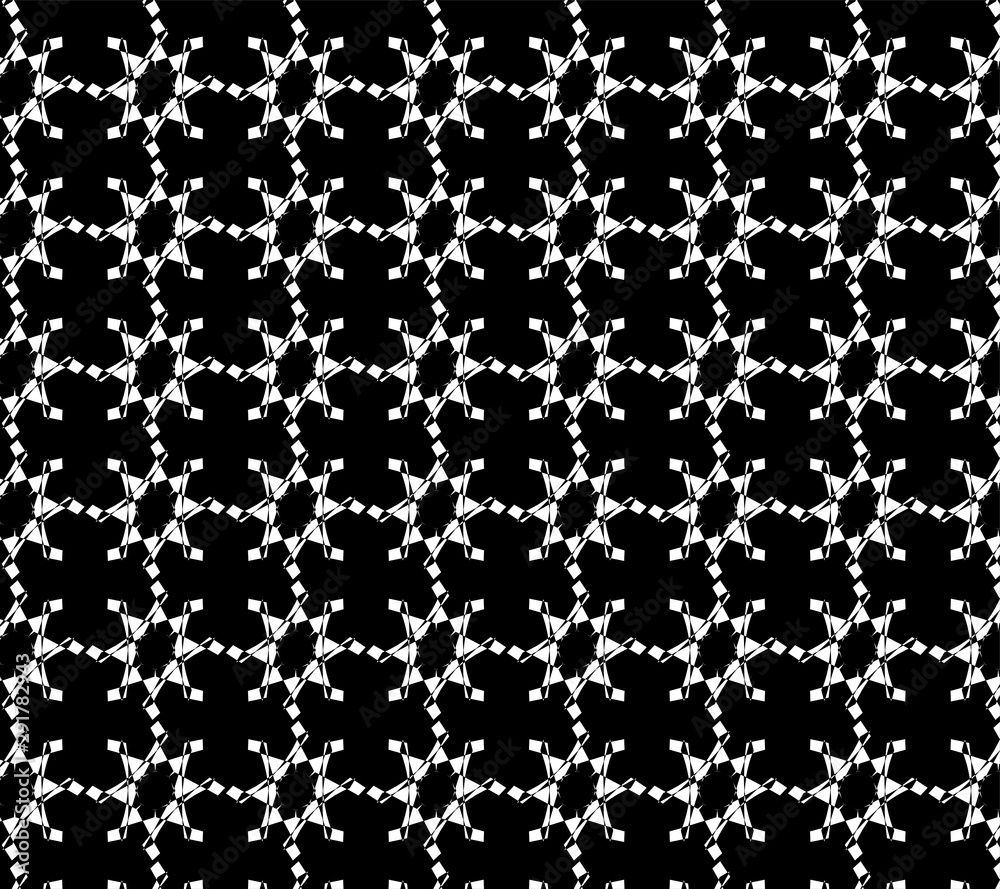 Geometric shape pattern black and white design for fantasy wallpaper and background