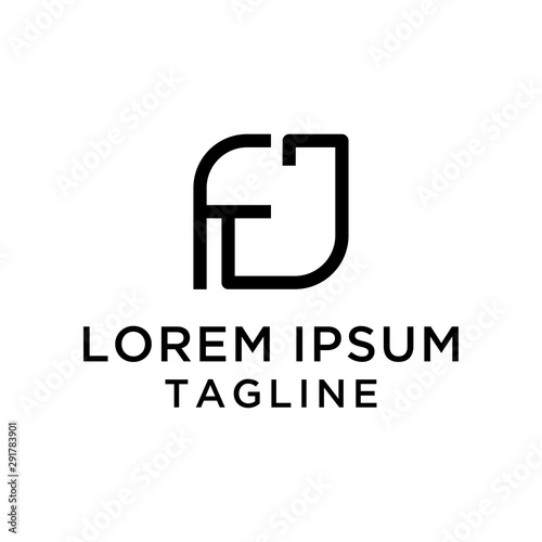 initial letter FJ logo template Free Download initial letter FJ logo template - GFXLoad