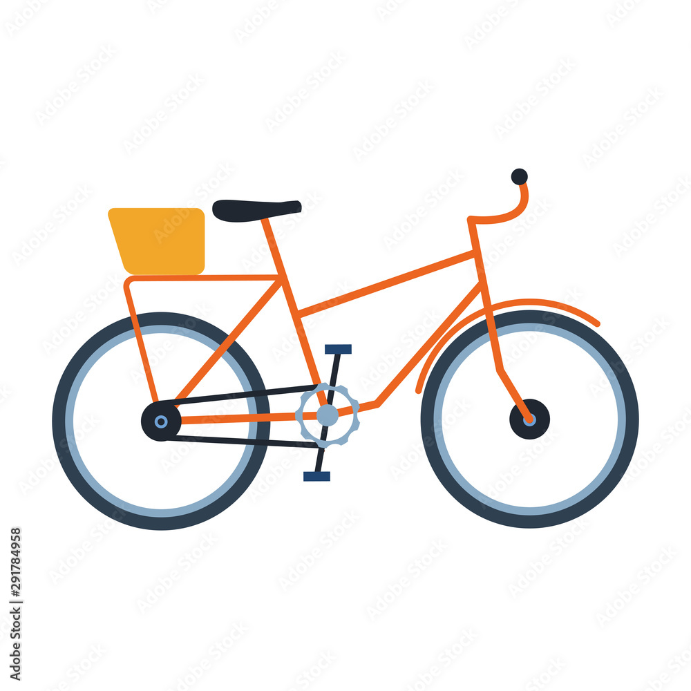 Fototapeta premium retro bicycle vehicle isolated icon