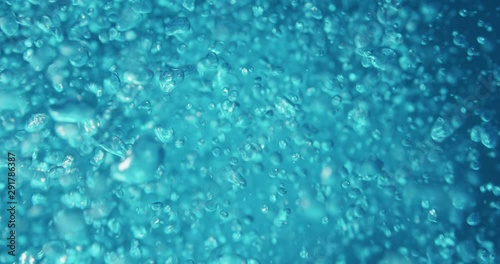 Bubbles in open ocean, slow motion