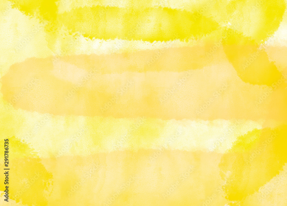 Abstract watercolor texture background with sunshine yellow and light orange colors