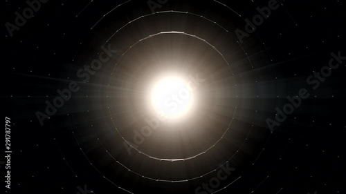4K Abstract loop animation.Sunburst concept