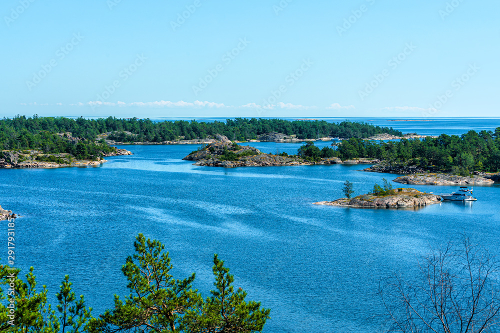 A view over St Anna archipelago in the Baltic Sea, Sweden.
