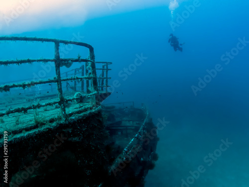 The wreck of the MV Karwela near Gozo, Malta