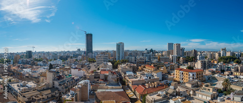 Panoramic aerial view of city Nicosia Cyprus  photo