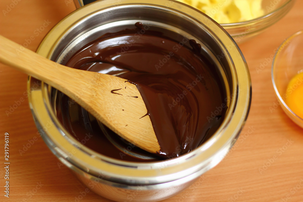 Melting Chocolate. Making Chocolate Sponge Cake. Series. Melting Chocolate. Making Chocolate Sponge Cake. Series.