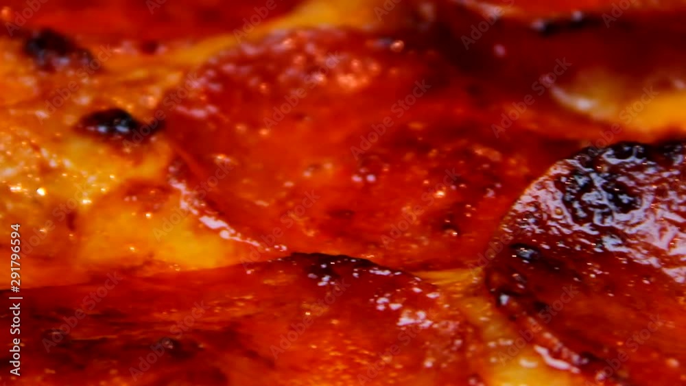 Pepperoni Pan Pizza Spinning Pepperoni Pan Pizza Spinning