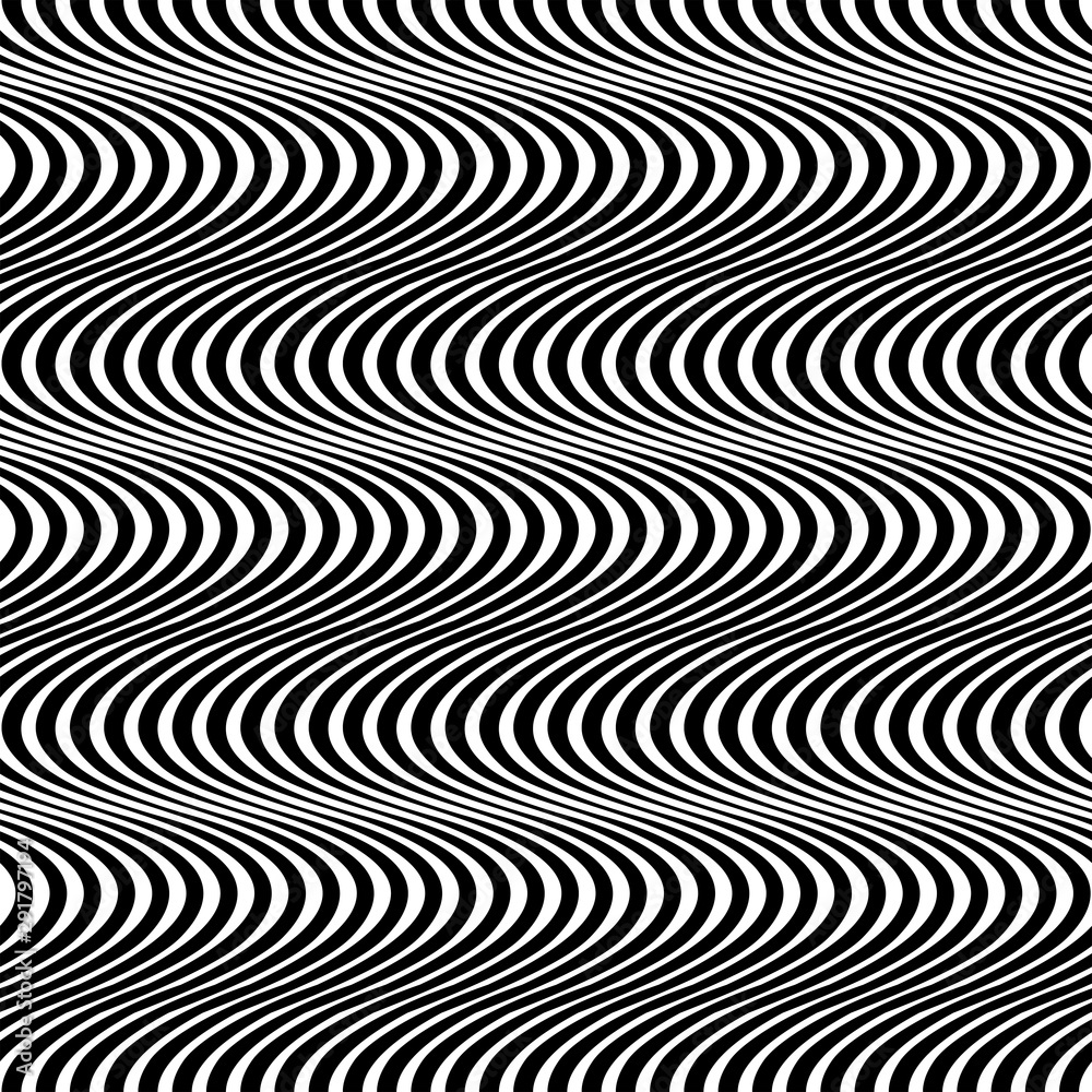 Optical Art Abstract Warp Waves