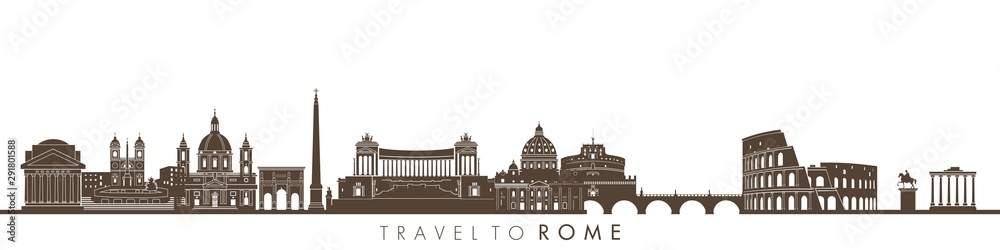 Rome Italy city skyline