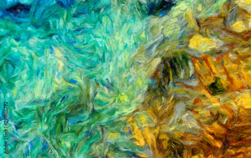 Wallpaper Mural Abstract texture background. Good for print pictures, postcards, posters or covers and printing on ceramics. Pattern for decoration design products. Creative artistic wallpaper. Digital fractal art. Torontodigital.ca