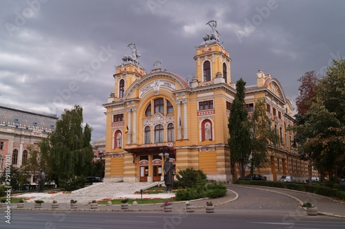 Building of the national opera from Cluj Napoca, Kolozsvár, Klausenburg, Transylvania, Romania