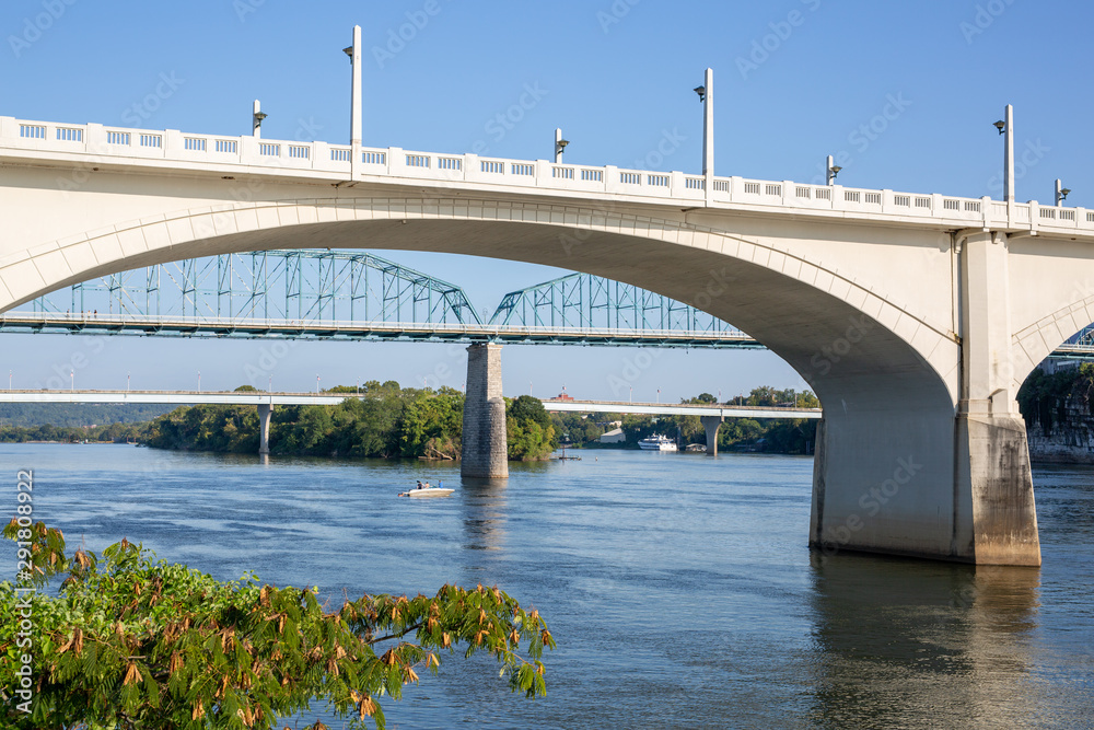 Chattanooga Tennessee Bridge over River