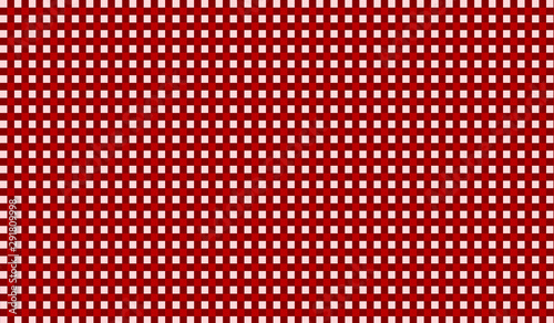 Red background illustration with squares
