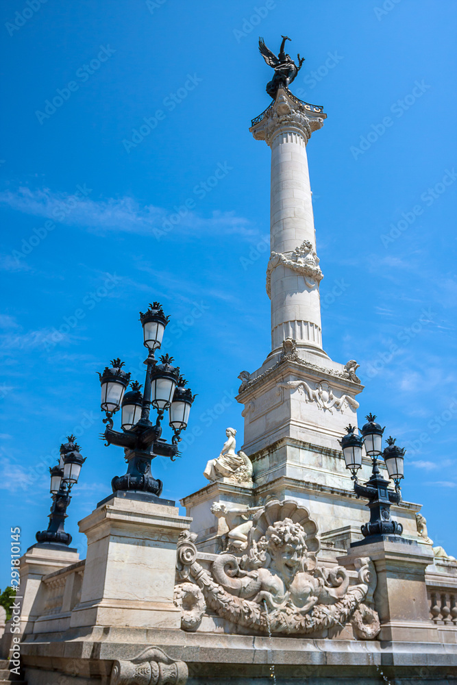 Column of the Girondins memorial in Bordeaux, France
