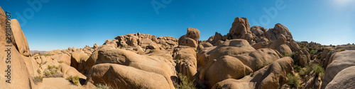 Panorama of Stones at the Joshua Tree NP