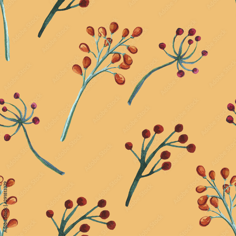 Floral set pattern. Flower seamless background. Flourish ornamental spring garden bloom texture.