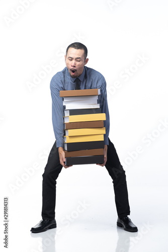 Business people and a lot o...