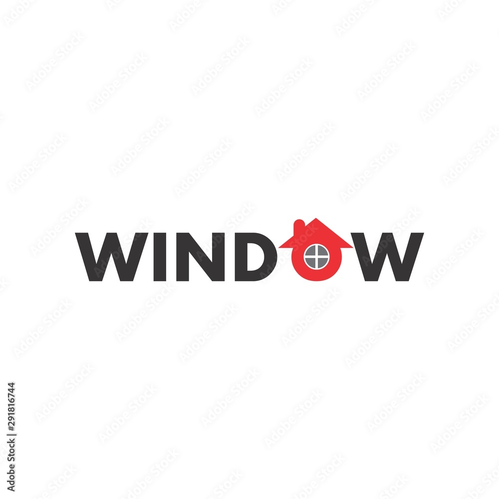 WINDOW letter logo design vector WINDOW letter logo design vector