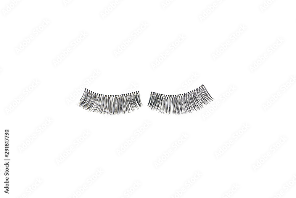 makeup false eye lashes on white background makeup false eye lashes on white background