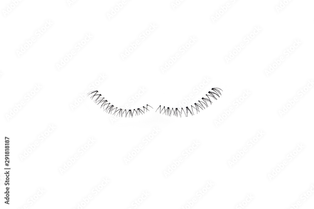 makeup false eye lashes on white background makeup false eye lashes on white background