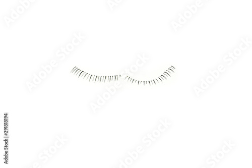 фотографія makeup false eye lashes on white background