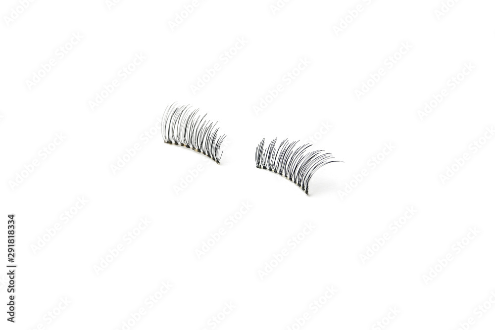 makeup false eye lashes on white background makeup false eye lashes on white background