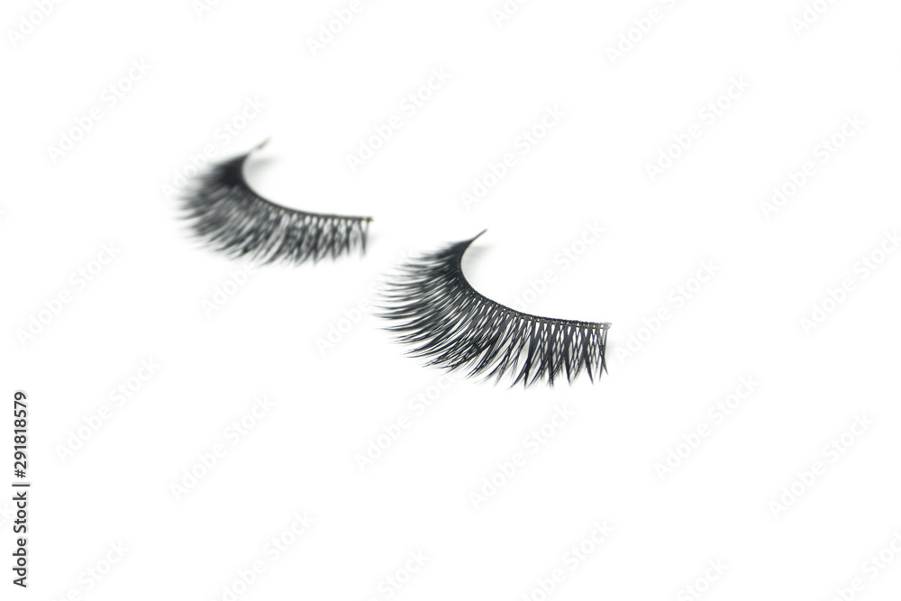 makeup false eye lashes on white background makeup false eye lashes on white background