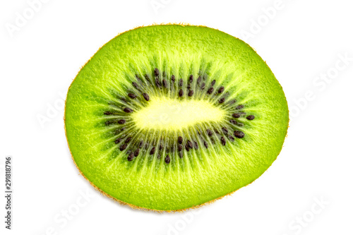 Kiwi slice. Juicy green kiwifruit. Organic fresh fruit