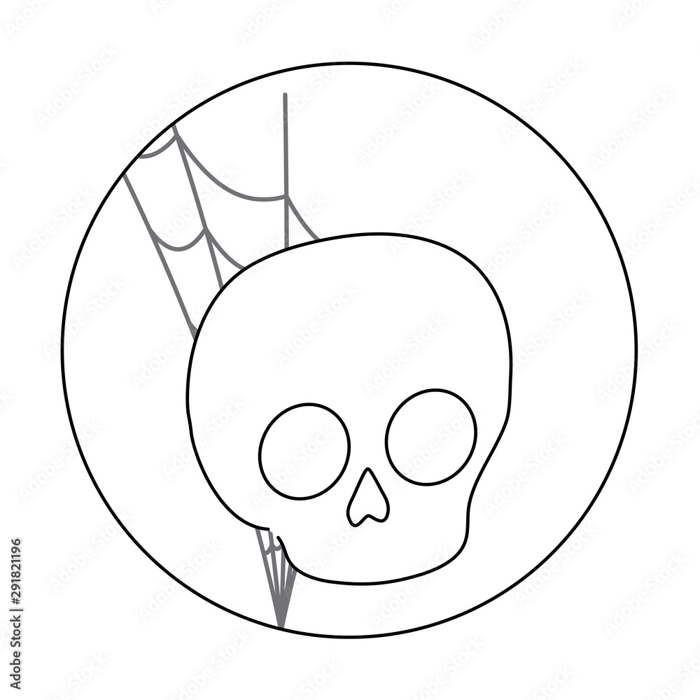 skull dead halloween icon design skull dead halloween icon design