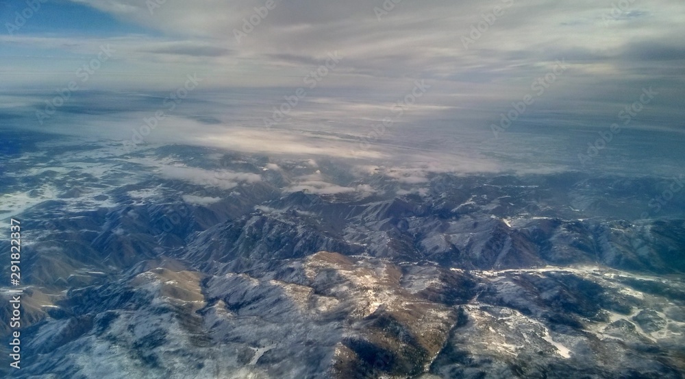 30,000 Feet above the Rockies