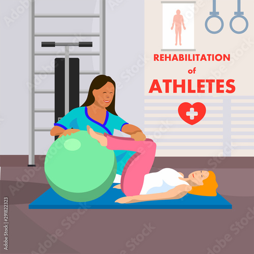 Athletes Rehabilitation at Convalescent Center Ads
