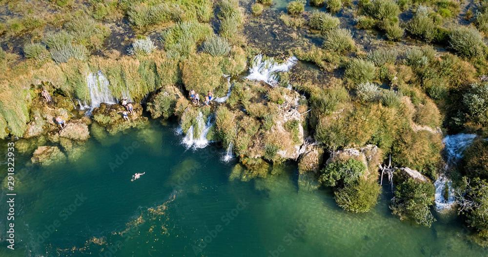 Waterfall on Zrmanja River, Croatia