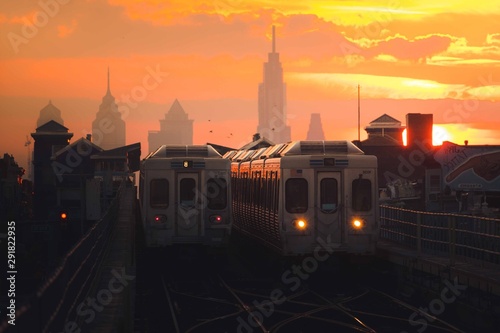 Subway Sunrise photo