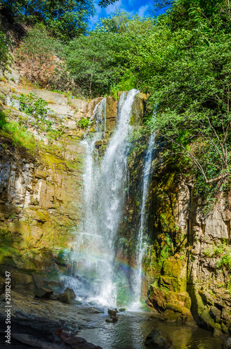 Waterfall in historical center of old Tbilisi  Georgia