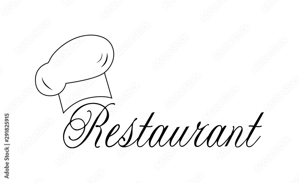Chef Hat And Restaurant Logo -Isolated On White. Vector Illustration For Food Icon, Cooking Hat, Kitchen,Bar And Chef Logo Design.Restaurant And Chef Hat Logo For Bistro, Cook Elements And Food Labels Chef Hat And Restaurant Logo -Isolated On White. Vector Illustration For Food Icon, Cooking Hat, Kitchen,Bar And Chef Logo Design.Restaurant And Chef Hat Logo For Bistro, Cook Elements And Food Labels