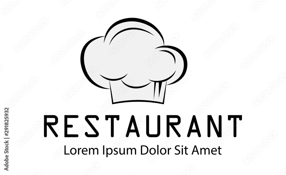 Chef Hat And Restaurant Logo -Isolated On White. Vector Illustration For Food Icon, Cooking Hat, Kitchen,Bar And Chef Logo Design.Restaurant And Chef Hat Logo For Bistro, Cook Elements And Food Labels Chef Hat And Restaurant Logo -Isolated On White. Vector Illustration For Food Icon, Cooking Hat, Kitchen,Bar And Chef Logo Design.Restaurant And Chef Hat Logo For Bistro, Cook Elements And Food Labels