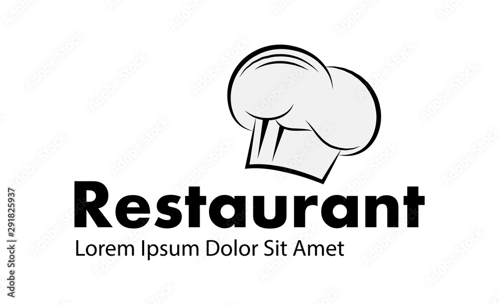 Chef Hat And Restaurant Logo -Isolated On White. Vector Illustration For Food Icon, Cooking Hat, Kitchen,Bar And Chef Logo Design.Restaurant And Chef Hat Logo For Bistro, Cook Elements And Food Labels Chef Hat And Restaurant Logo -Isolated On White. Vector Illustration For Food Icon, Cooking Hat, Kitchen,Bar And Chef Logo Design.Restaurant And Chef Hat Logo For Bistro, Cook Elements And Food Labels