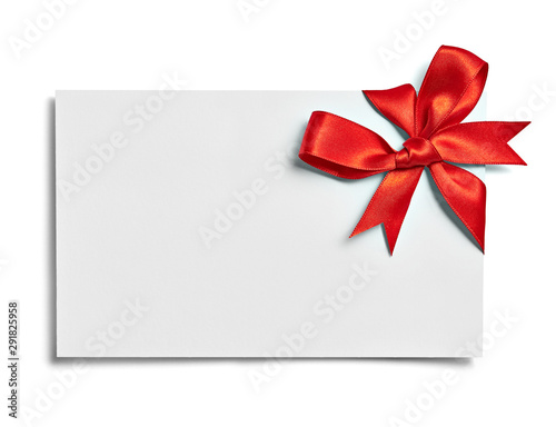 ribbon bow card note chirstmas celebration greeting