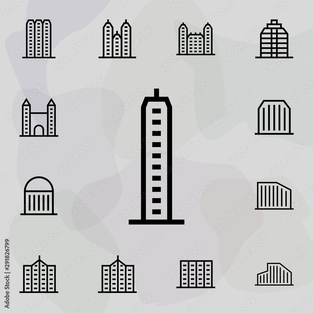 Skyscraper, Building icon. Universal set of building for website design and development, app development