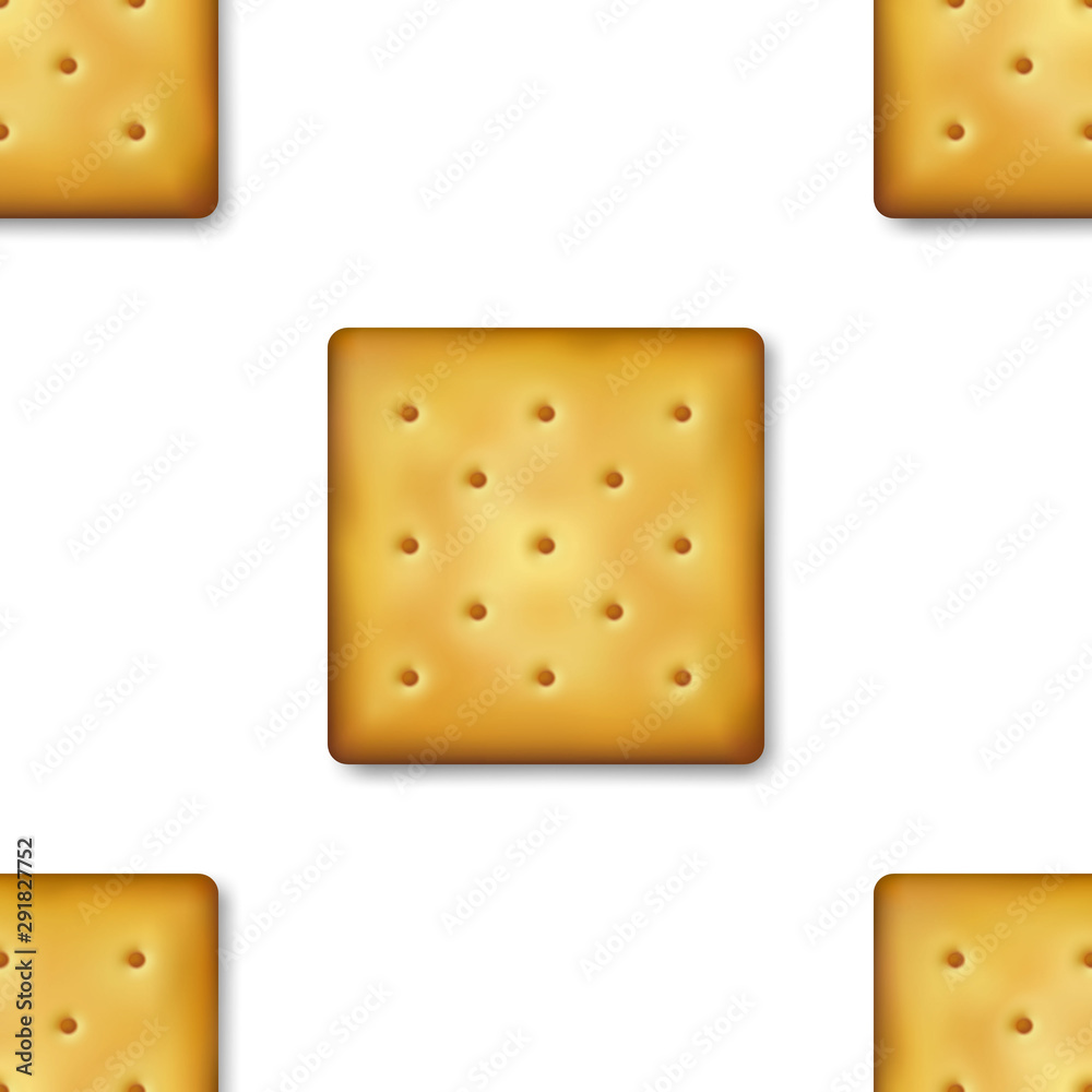 Seamless Pattern With Realistic Vector 3d Square Delicious Cookies Rustic Cracker Biscuit Design Template Of Sweet Cookie Yummy Crackers Breakfast Snack Wallpaper Packaging Print For Textile Stock Vector Adobe Stock Seamless Pattern With Realistic Vector 3d Square Delicious Cookies Rustic Cracker Biscuit Design Template Of Sweet Cookie Yummy Crackers Breakfast Snack Wallpaper Packaging Print For Textile Stock Vector Adobe Stock