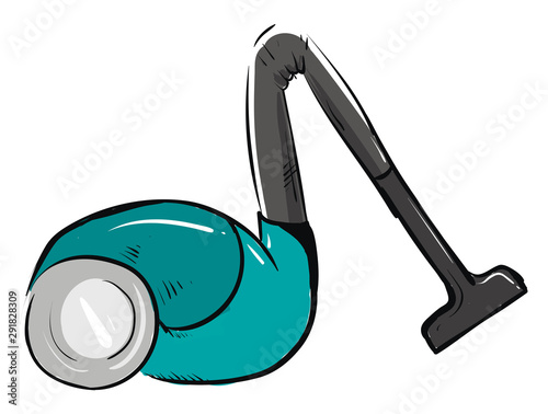 Vaccum cleaner, illustration, vector on white background.